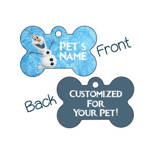 Olaf | Disney 2-Sided Pet Id Dog Tag | Personalized for Your Pet