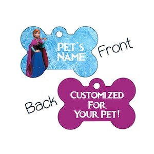 Anna | Disney 2-Sided Pet Id Dog Tag | Personalized for Your Pet