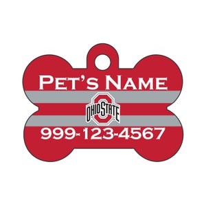 Ohio State Buckeyes Pet Id Dog Tag | Officially Licensed | Personalized for Your Pet