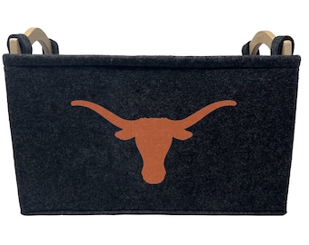 Texas Longhorns Officially Licensed Basket | Great for Home Decor & Dog Toys
