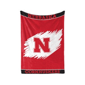 Nebraska Cornhuskers Officially Licensed Plush Blanket – Cozy, Machine Washable, Perfect for Pets – ShopInstaPets