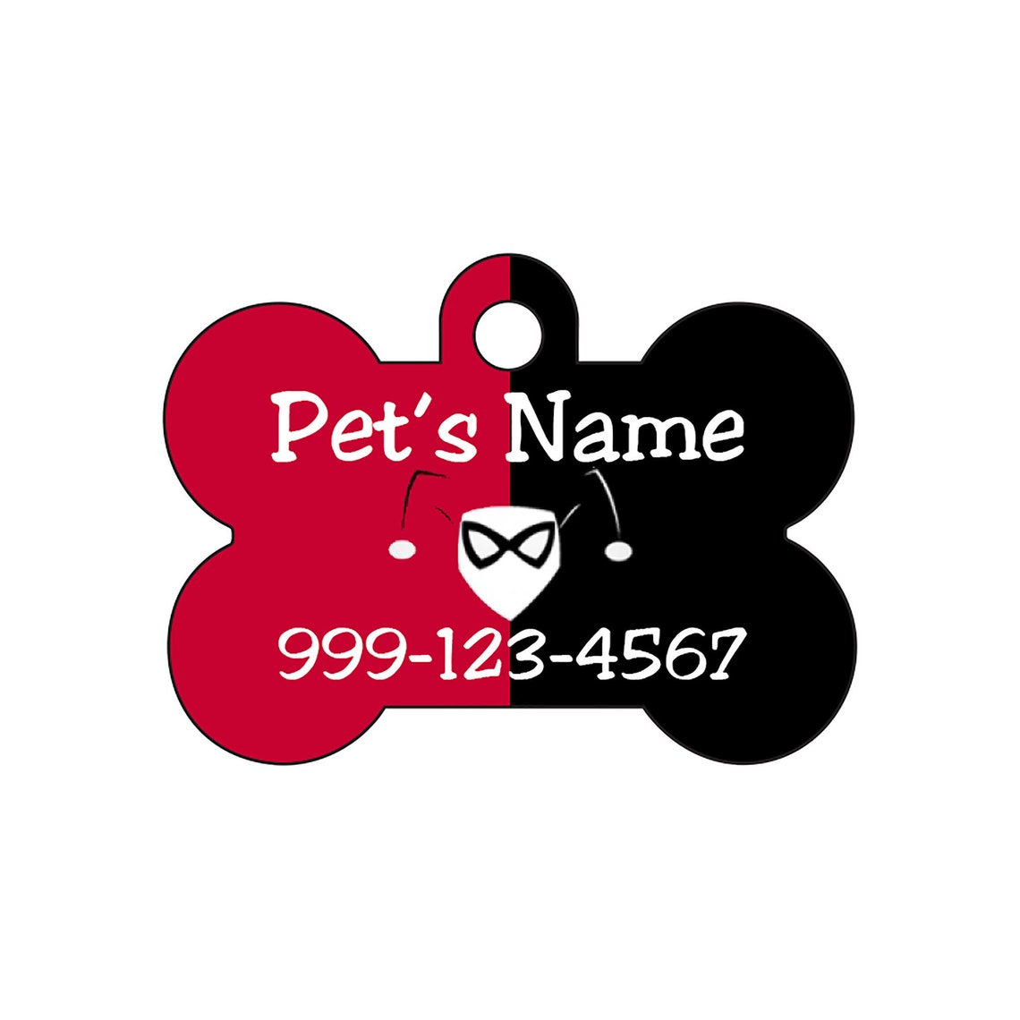 Harley Quinn Pet Id Dog Tag Personalized for Your Pet Etsy