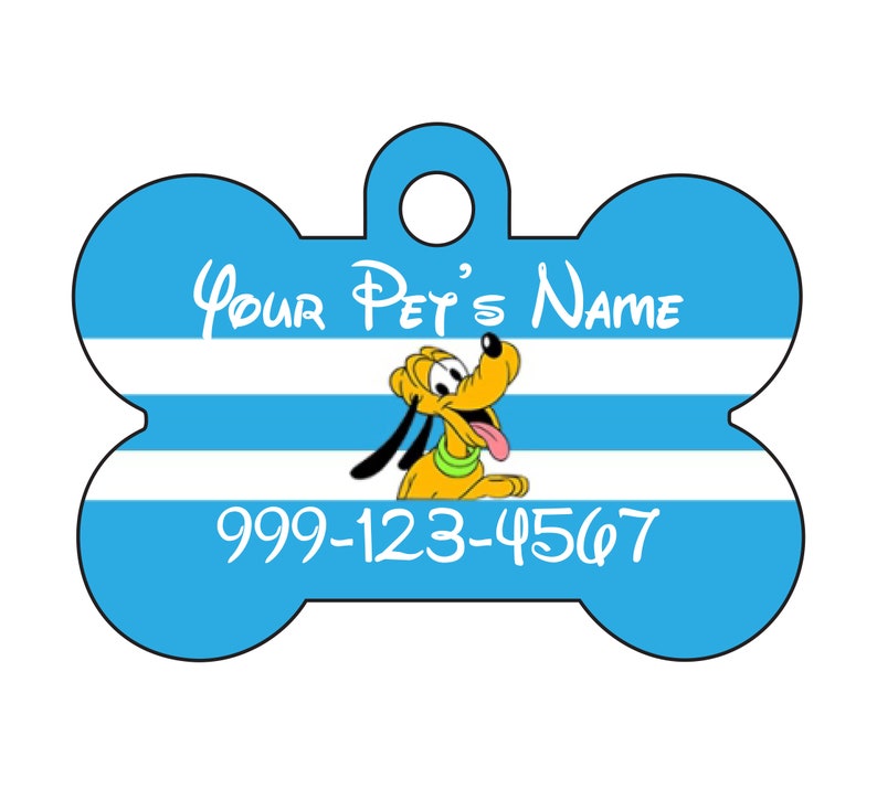Disney Pluto Custom Pet Id Dog Tag Personalized w/ Your Etsy