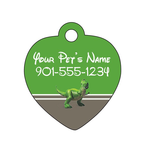 Disney Toy Story Rex Pet Id Tag para perros y gatos - Etsy México Disney Toy Story Rex Pet Id Tag para perros y gatos - Etsy México
