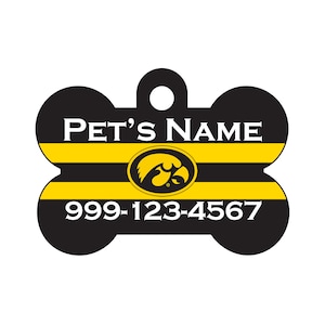 Iowa Hawkeyes Pet Id Dog Tag | Officially Licensed | Personalized for Your Pet