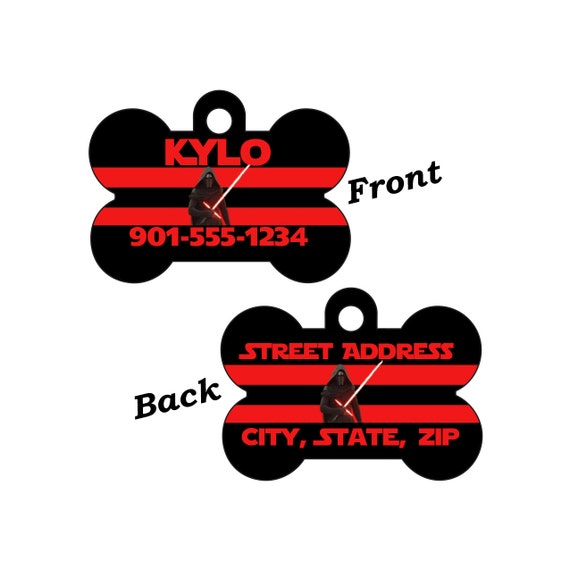 kylo ren dog tag