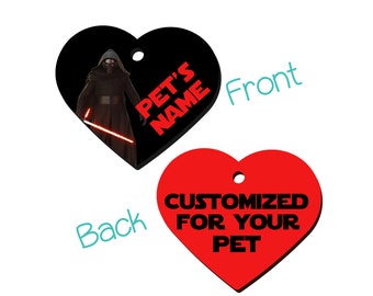 Kylo Ren | 2-Sided Pet Id Tag for Dogs & Cats | Personalized for Your Pet