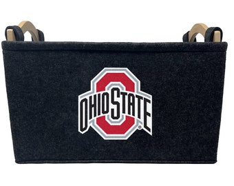 Cesta con licencia oficial de Ohio State Buckeyes/ideal para decoración del hogar y juguetes para perros