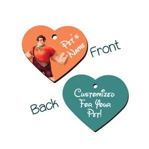 Wreck It Ralph | Disney 2-Sided Pet Id Tag for Dogs & Cats | Personalized for Your Pet