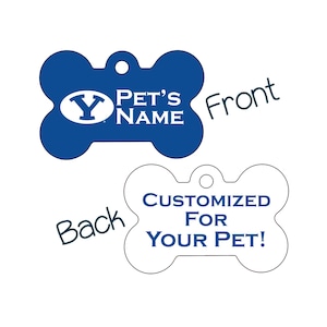 BYU Cougars 2-Sided Pet Id Dog Tag | Officially Licensed | Personalized for Your Pet