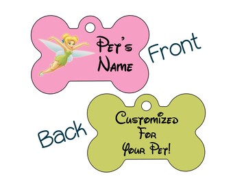 tinkerbell dog tag