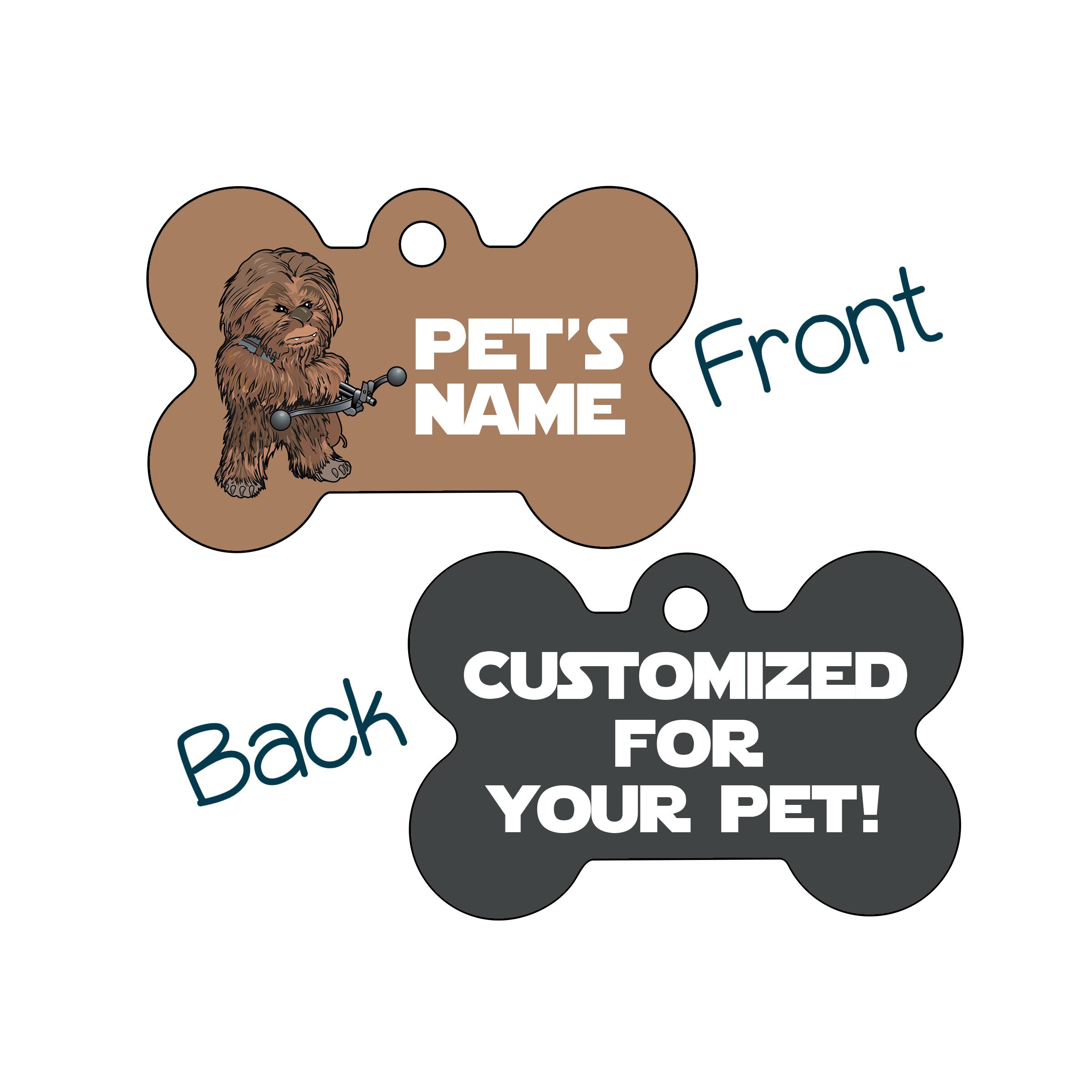chewbacca dog tag