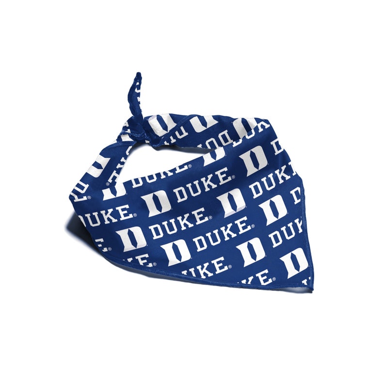 Duke Blue Pattern Duke Blue Devils NCAA Bandana for Dogs & Cats | Officially Licensed ...