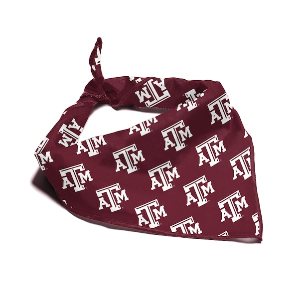 Texas A&M Aggies NCAA Bandana for Dogs and Cats | Fits Pets of all Sizes | Officially Licensed | Makes a Great Gift