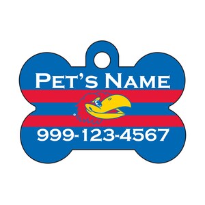 University of Kansas Jayhawks Pet Id Dog Tag | Officially Licensed | Personalized for Your Pet
