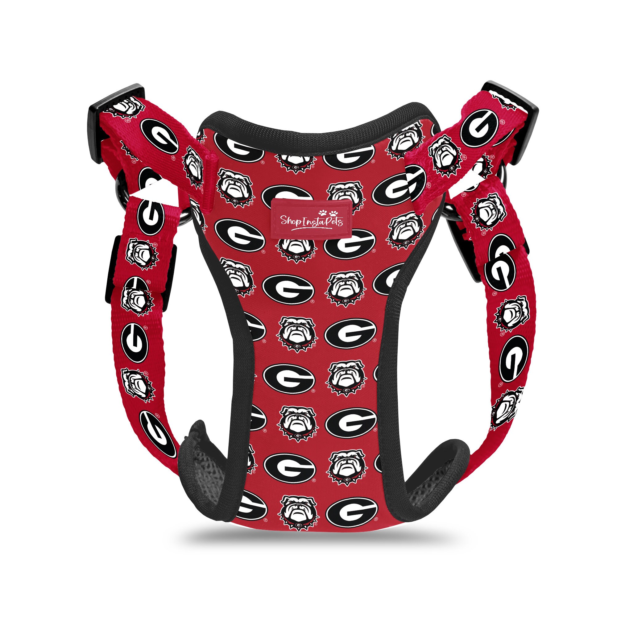 Georgia Bulldogs Adjustable Step in Dog Harness Officially
