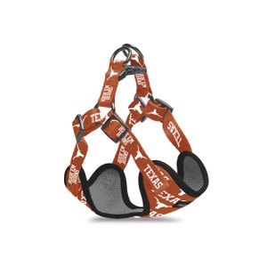 Texas Longhorns Adjustable Step-In Dog Harness | Officially Licensed