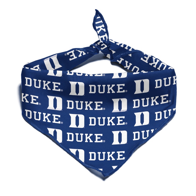Duke Blue Pattern Duke Blue Devils NCAA Bandana for Dogs & Cats | Officially Licensed ...