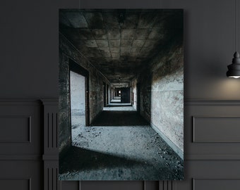 Leere Räume, Asylum Urban Exploration Fine Art Photography, Verlassene Dystopie Fotografie, Georgia Urban Decay Fine Art Print