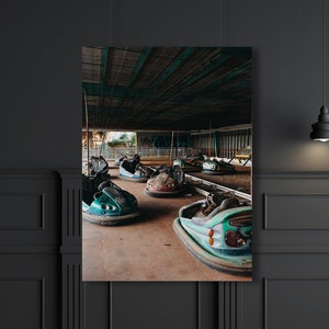 Bando Bumper Cars, Urban Exploration Fine Art Photography, Abandoned Urbex Dystopia Photography, Georgia Urban Decay Fine Art Print