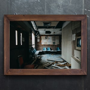 EMERGENCY, Urban Exploration Fine Art Photography, Abandoned Urbex Dystopia Photography, Georgia Urban Decay Fine Art Print