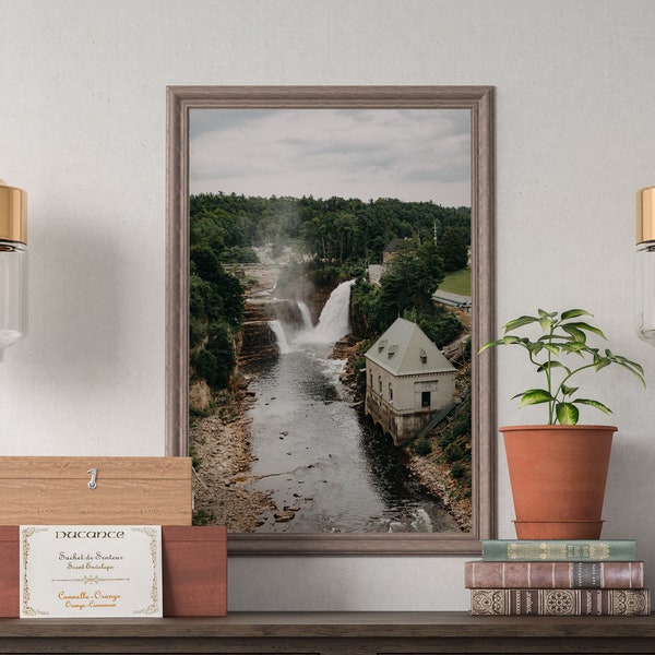 Rainbow Falls at Ausable Chasm, Upstate New York Landscape Photograph, Outdoors Photograph, Nature Photography Wall Decor Fine Art Print