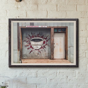 Alte Jittery Joe es Roaster, Athen Georgia Fine Art Reisefotografie Druck, Urban GA Wandkunst, Kaffee Wand Dekor