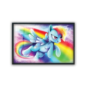 Multicolored Sprinting Tiny Horse