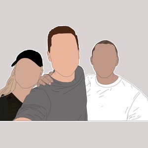 May include: Three people, two men and one woman, are standing close together. The woman is wearing a black cap and a camouflage jacket. The man on the left is wearing a gray sweater. The man on the right is wearing a white t-shirt.