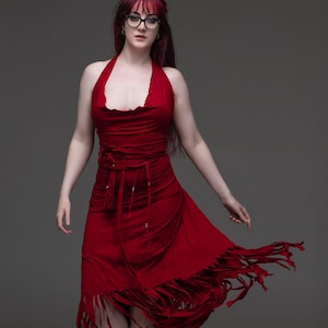 Red festival dress hot sale