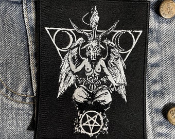 Baphomet patch, baphomet, Satanic patch,  Lucifer, as above, occult, satanic temple, Satan, occult symbol, occult patch, witchcraft