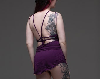 tunic dress, open back tunic, sexy tunic, multi wear tunic, short party dress, festival clothing, pixie clothing, beach tunic, fashion tunic