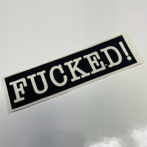 Baisée ! Écusson, écusson, écusson en toile, écusson en tissu, écusson, petit écusson, bricolage, écusson punk, baisée, rebelle, rébellion, punk, baise, merde