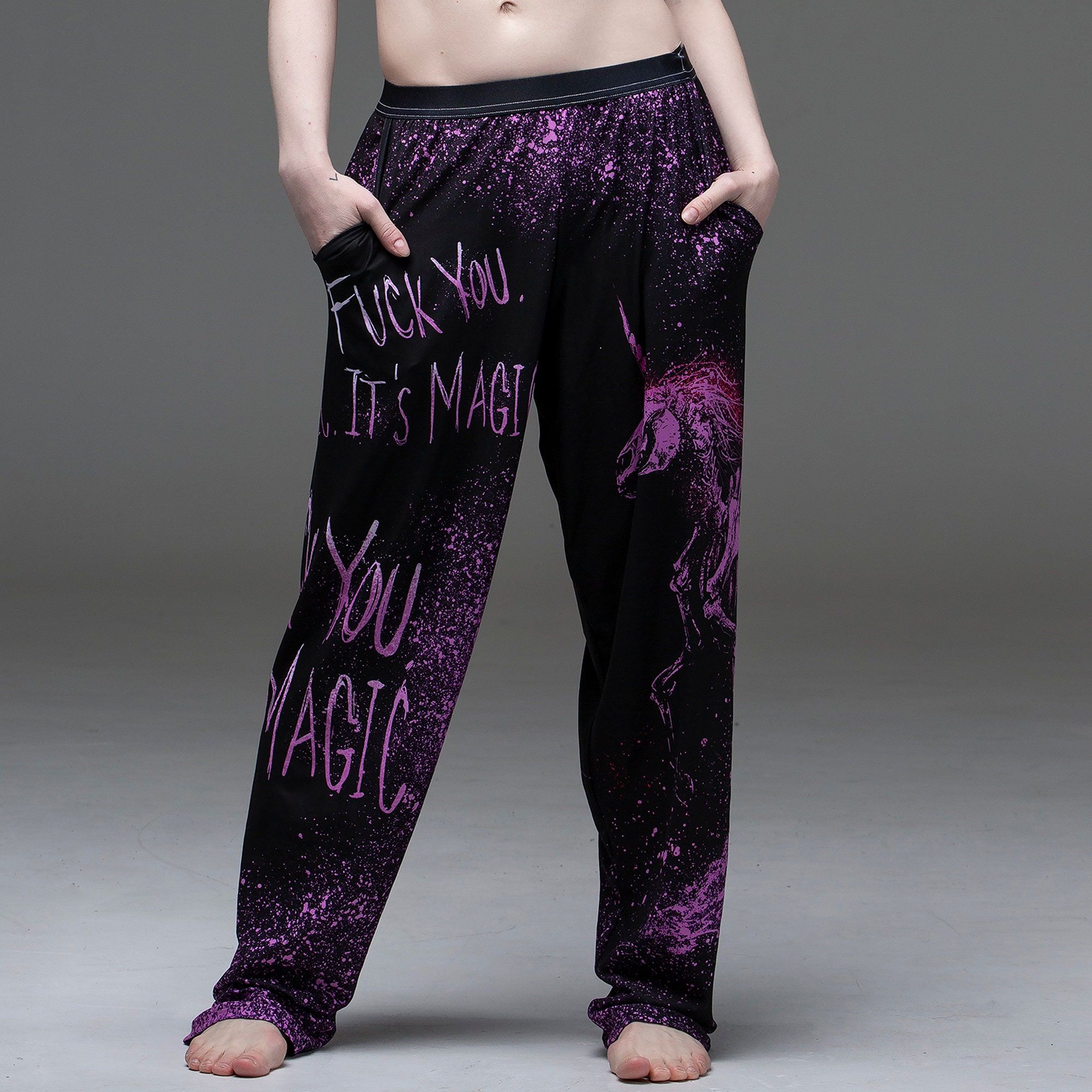 Fuck You, Its Magic, Unicorn, Comfy Pants, Unicorn Pants, Pjs, Goth ...