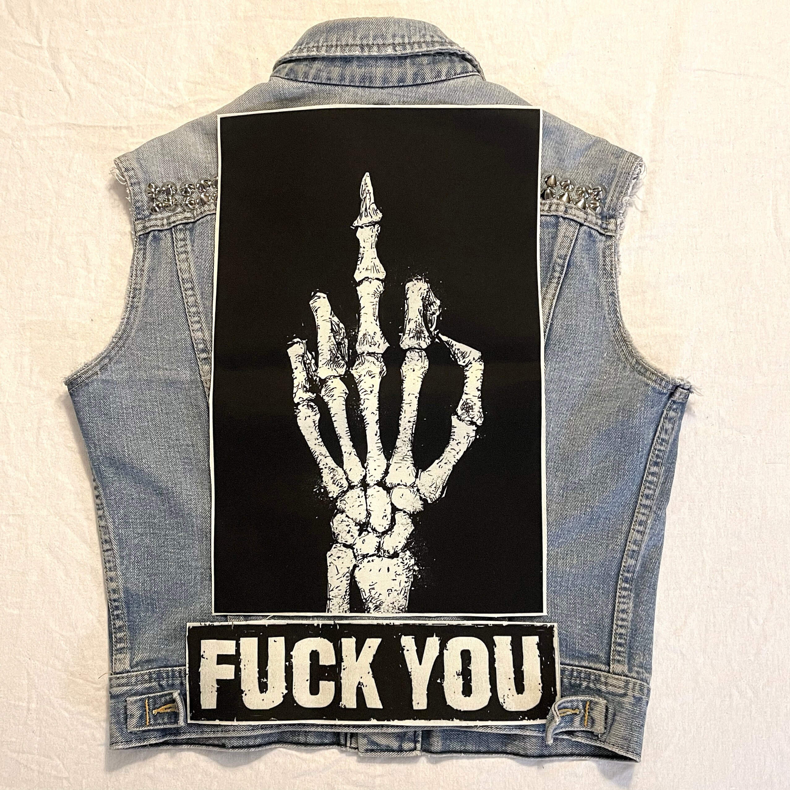 【WEIRDO】 FUCK U VEST (PIG SKIN) WEIRDO】 FUCK U VEST (PIG SKIN)