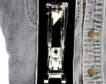 Guillotine, cloth patch, guillotine patch, revolution, patch, badge, patches, canvas patch, punk patch, DIY