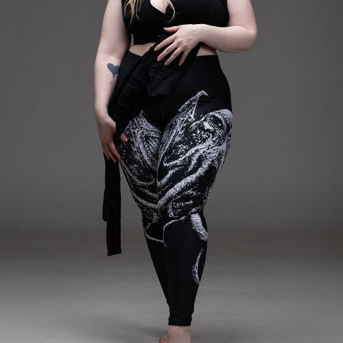 Cthulhu Leggings, Cthulhu, Lovecraft, octopus, Kraken, squid, Nat Jones, tentacle leggings, punk, metal, witchcraft, octopus leggings, satan