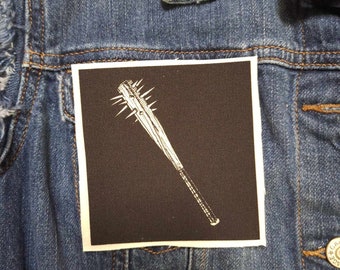 Nailbat, parche, parche de lona, parche de tela, parche Nailbat, parche de arma, bricolaje, parche punk, murciélago, rebelde, rebelión, punk, disturbios