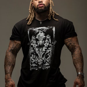 666 shirt, 666, Baphomet shirt, baphomet tee, Goat of Mendes, satanic, satan, devil, Lucifer, satanic shirt, occult shirt, evil, witchcraft