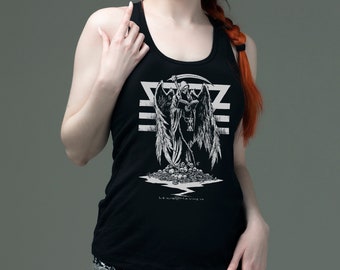 Sensenmann, Racer Back, Tank, Death, Death Tank, Death Racer Rücken, okkulter Panzer, dunkel, Goth, Nugoth, Metal, Gothic Tank, Trad Goth, Reaper