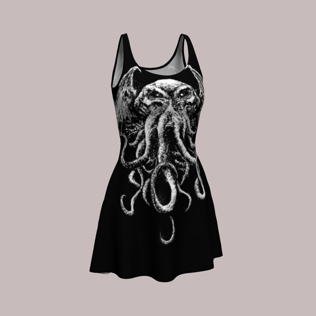 Cthulhu Skater Dress, Cthulhu Dress, Cthulhu, Lovecraft, Skater Dress