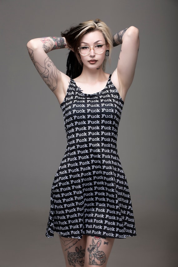 Fuck Skater Dress, Fuck Dress, Fuck, Fuck You, Offensive Dress, Funny Dress,  Adult Dress, Party Dress, Punk Dress, Skater Dress, Offend - Etsy