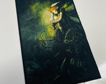 Green Fairy, cloth patch, canvas patch, cotton patch, fabric patch,  patch, DIY, battle vest, fairy patch, Green Fairy patch, alchemy,