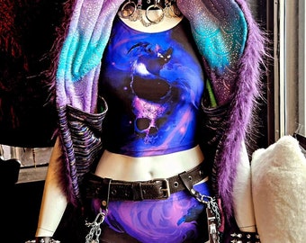 Mina Magic, swimwear, bat cat, swimsuit, cat swimsuit, winged cat, black cat, active wear, rave, bat cat swimsuit, cat bathing suit, cats,