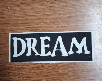 DREAM, cloth patch, canvas patch, cotton patch, fabric patch, punk patch, DIY, political punk, punk patches, punk, revolution,