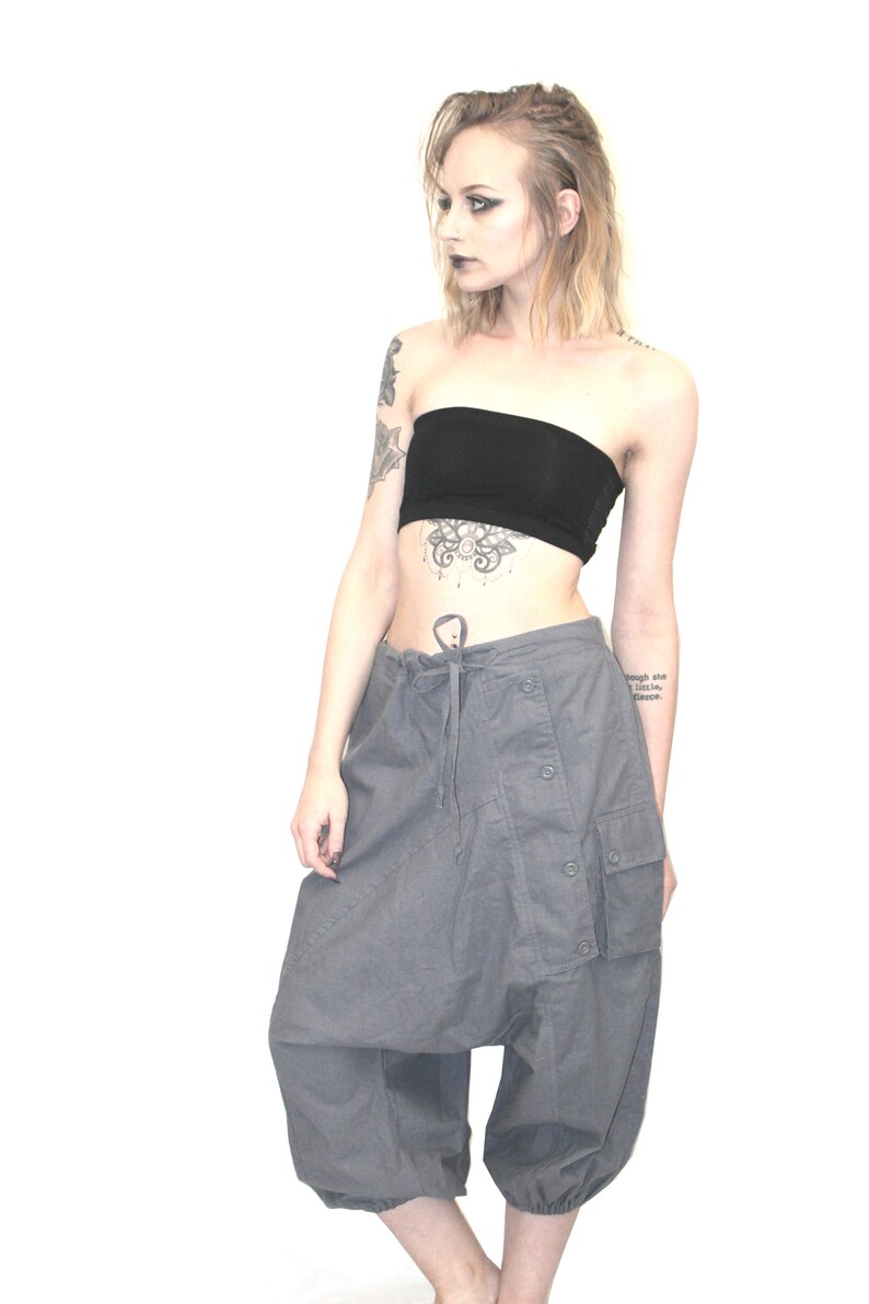 mens festival wear harem mens summer pants grey capris mens capris burning man pants mens shorts festival pants baggy pants capris