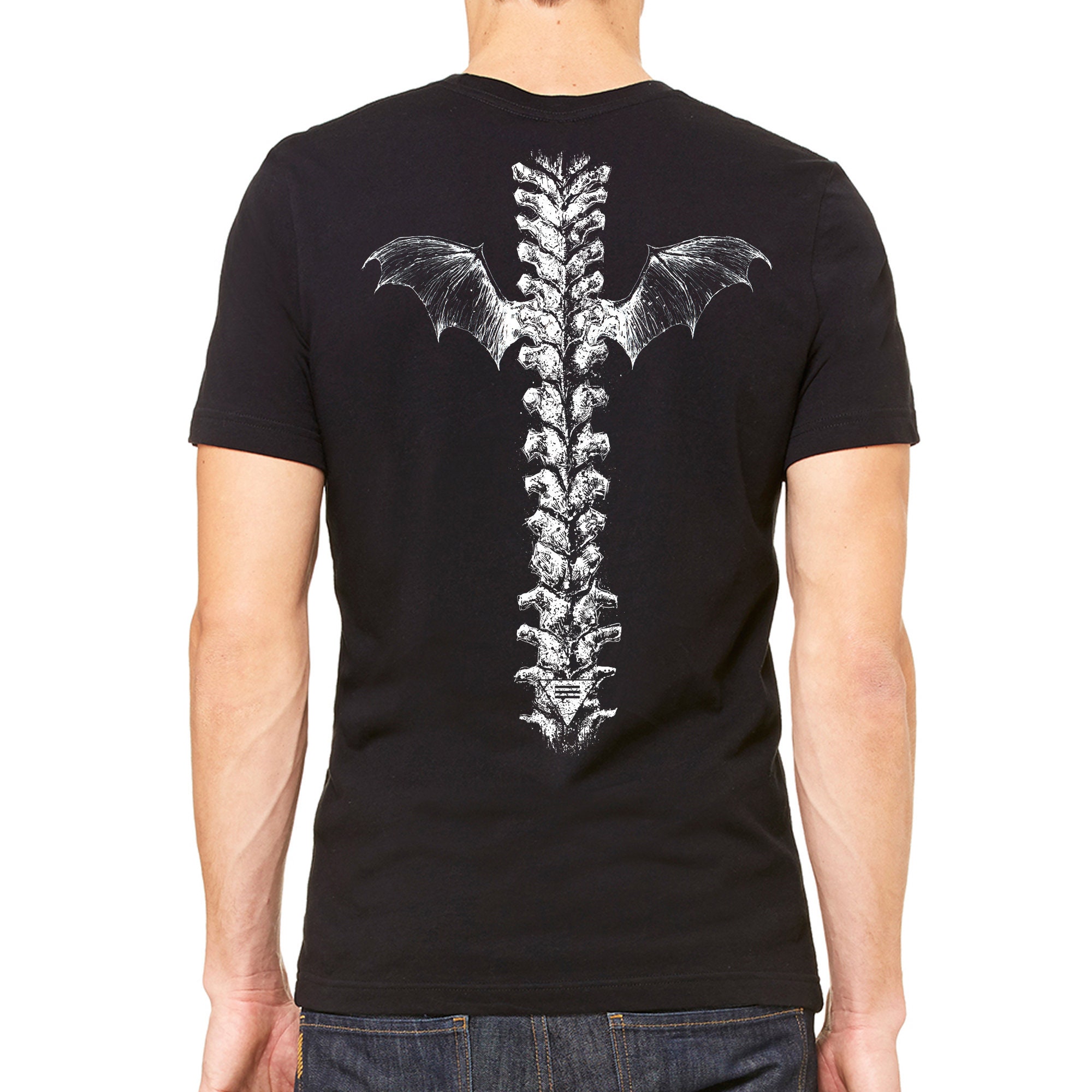 ifsixwasnine Spine 背骨Tシャツ Winged Spine Tee, Spine, Mens Spine Shirt, Spine Shirt, Spinal