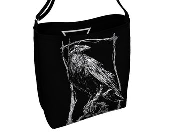 raventas, raventje, gotische zak, occulte zak, occulte tas, occulte tas, raven, zwarte vogel, raven, kraai, kraaitas, kraaientas, goth, heks
