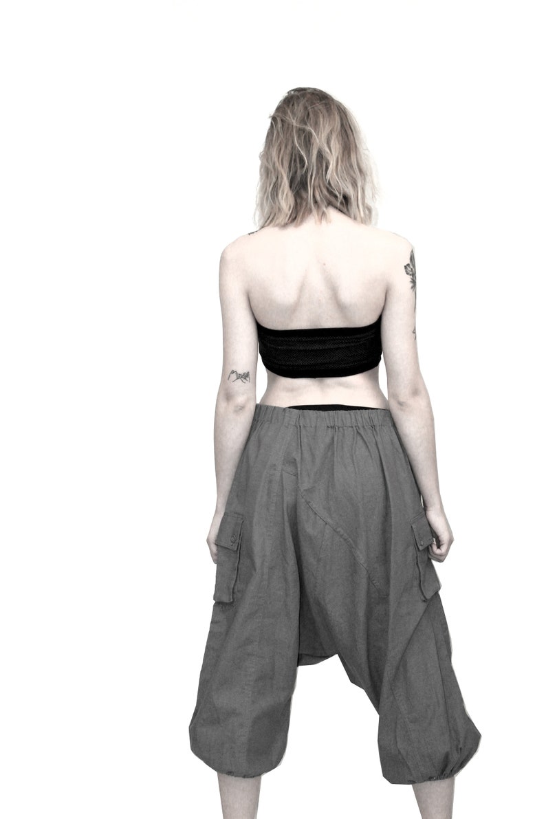 mens festival wear harem mens summer pants grey capris mens capris burning man pants mens shorts festival pants baggy pants capris