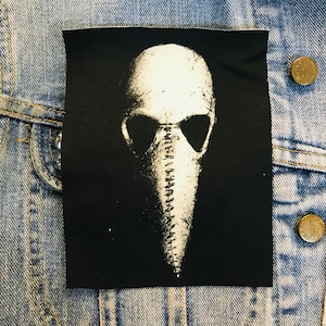 Pest Maske, Tuch Aufnäher, Canvas Aufnäher, Baumwolle Aufnäher, Stoff Aufnäher, Punk Aufnäher, DIY, kleiner Aufnäher, Kampfweste, Pest, Pest Maske, Vogel